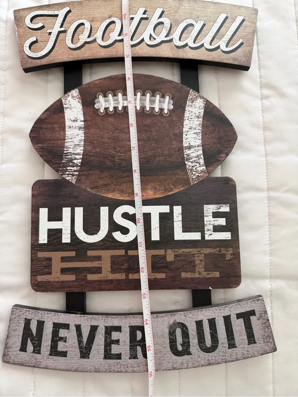 Sports Room Decor 4 Piece Football Basketball